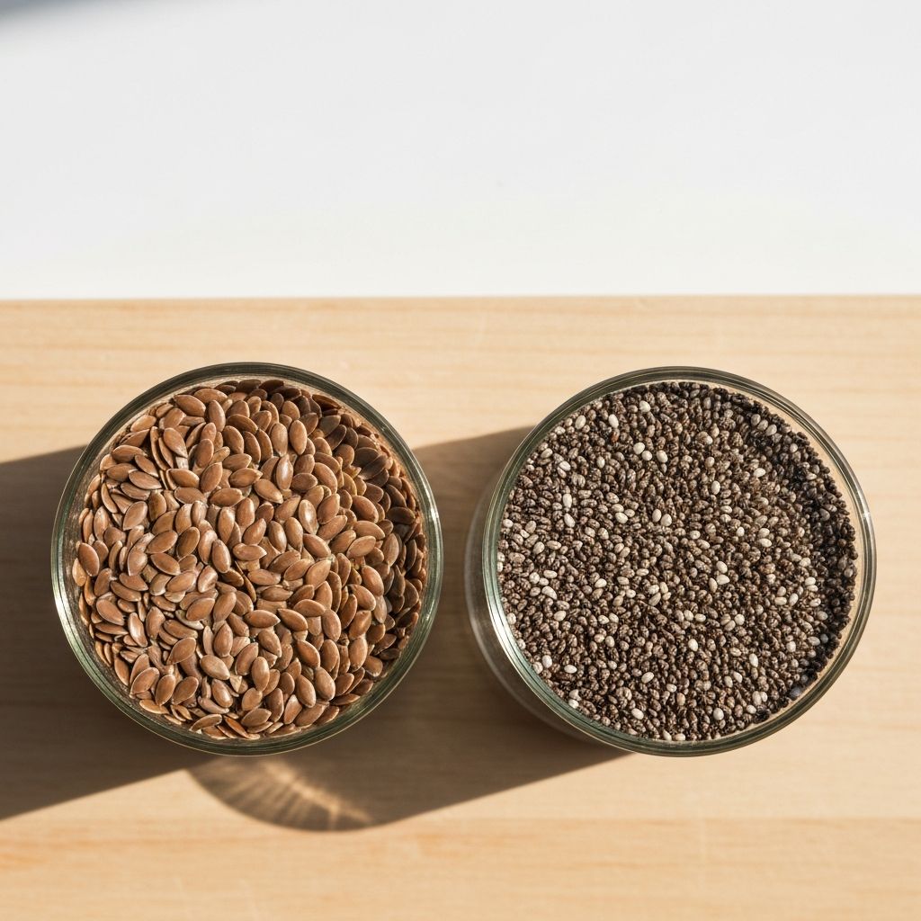 Leinsamen und Chiasamen