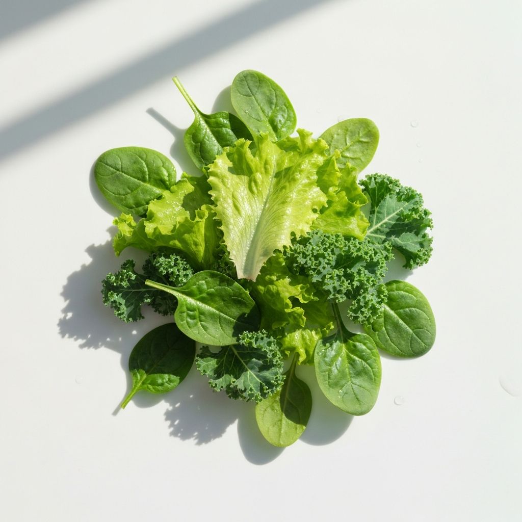 Frische grüne Blattgemüse